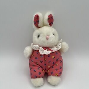Chosun White Bunny Rabbit 7" Plush Pink Floral Ears Outfit